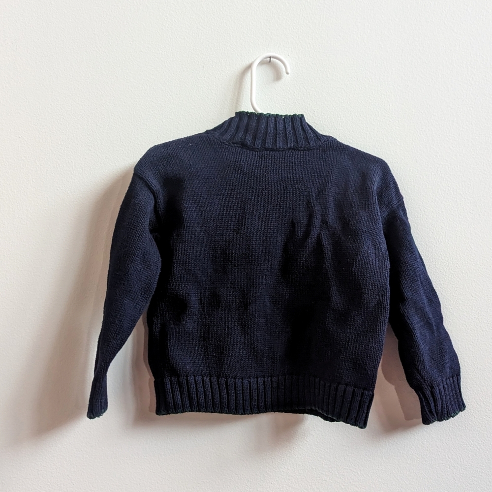 Vtg 90s Goodlad of Philadelphia Navy Lighthouse Sweater Boys 24m - Picture 3 of 4